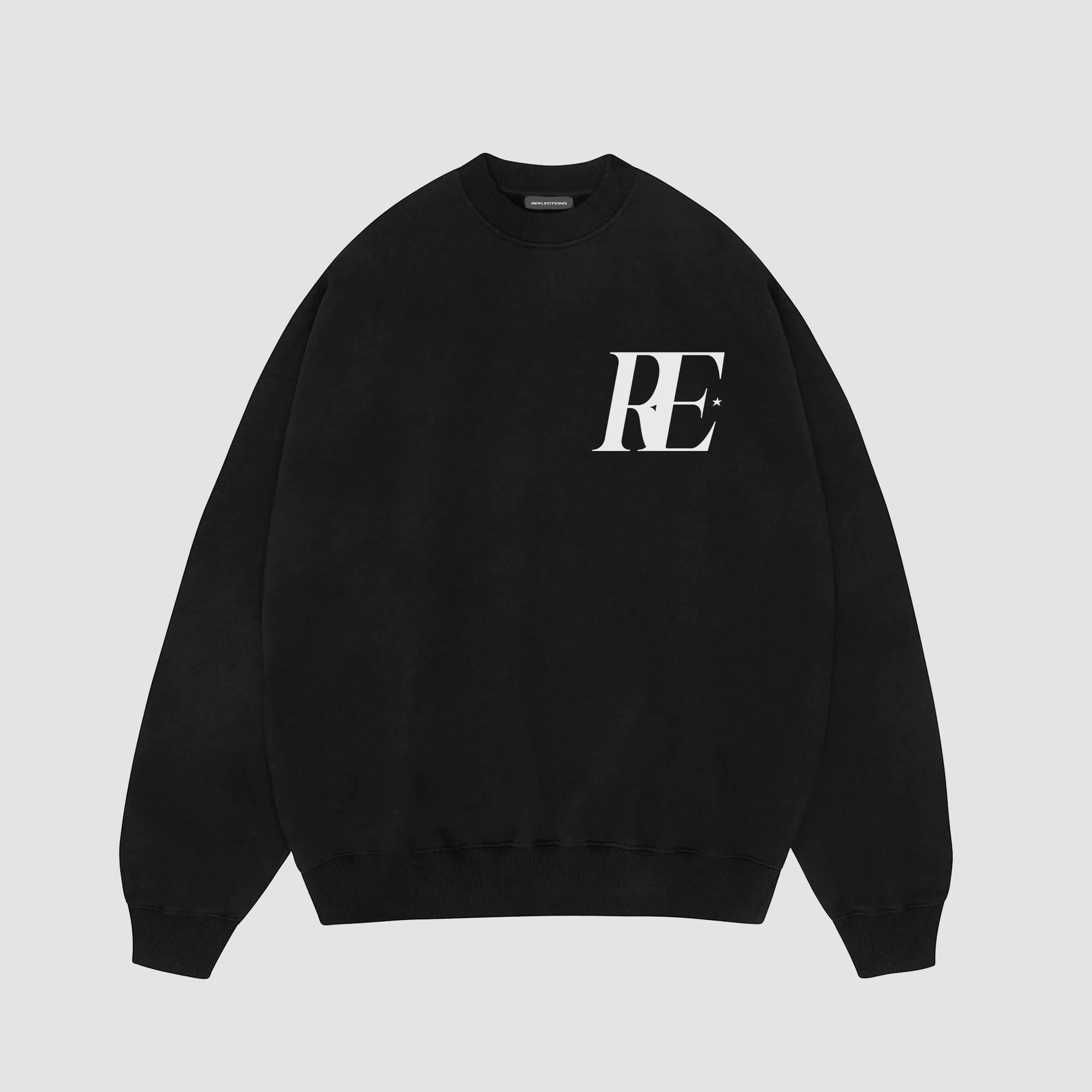 ITALIC BOXY SWEATER - NOIR BLACK