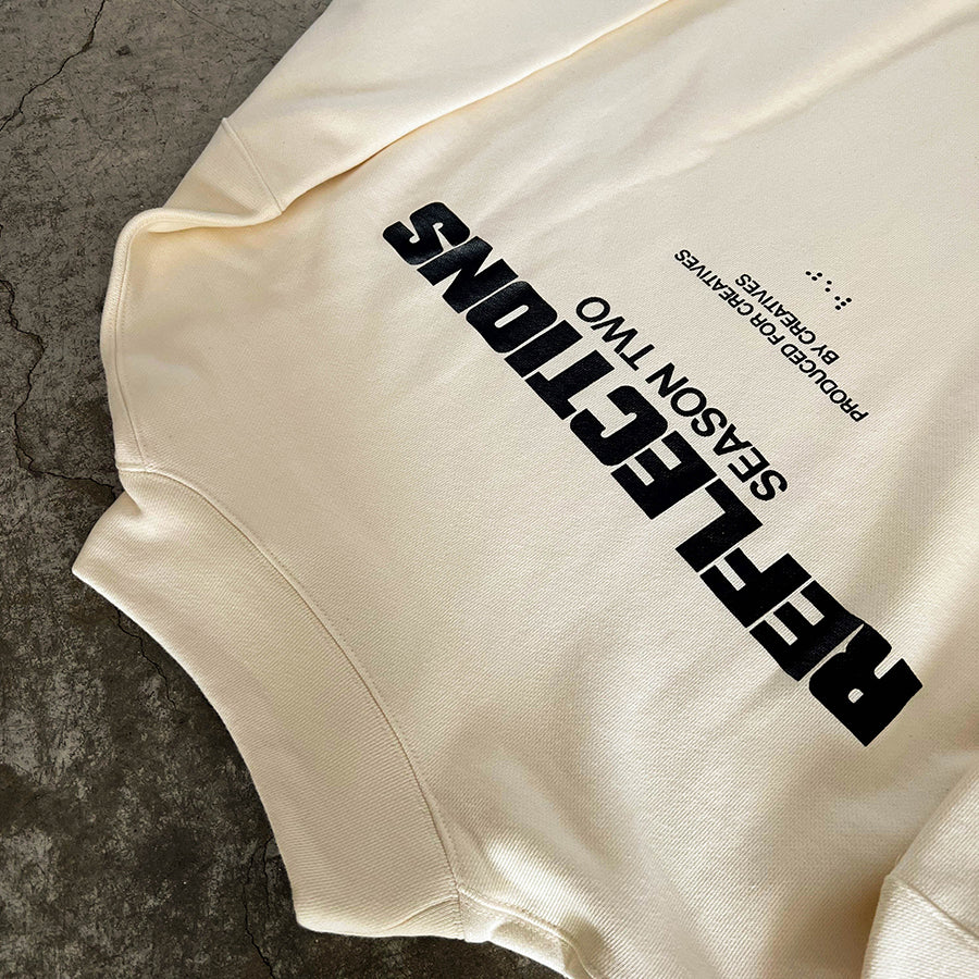 SEASON TWO MOCKNECK - Cream/Black