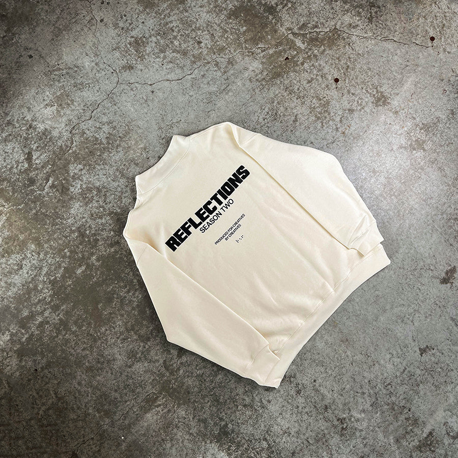 SEASON TWO MOCKNECK - Cream/Black