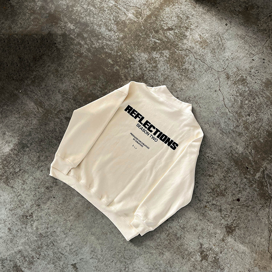 SEASON TWO MOCKNECK - Cream/Black